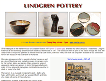 Tablet Screenshot of lindgrenpottery.com